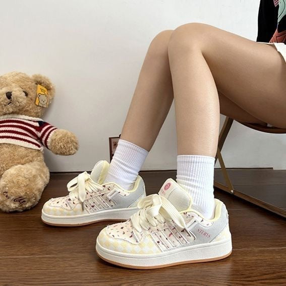 Damen Sneaker Sportlich Chic Mode Schuhe