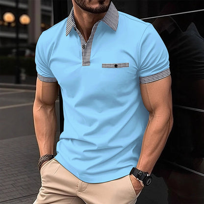 Herren Poloshirt Modern Slim Fit mit Kragen und Style