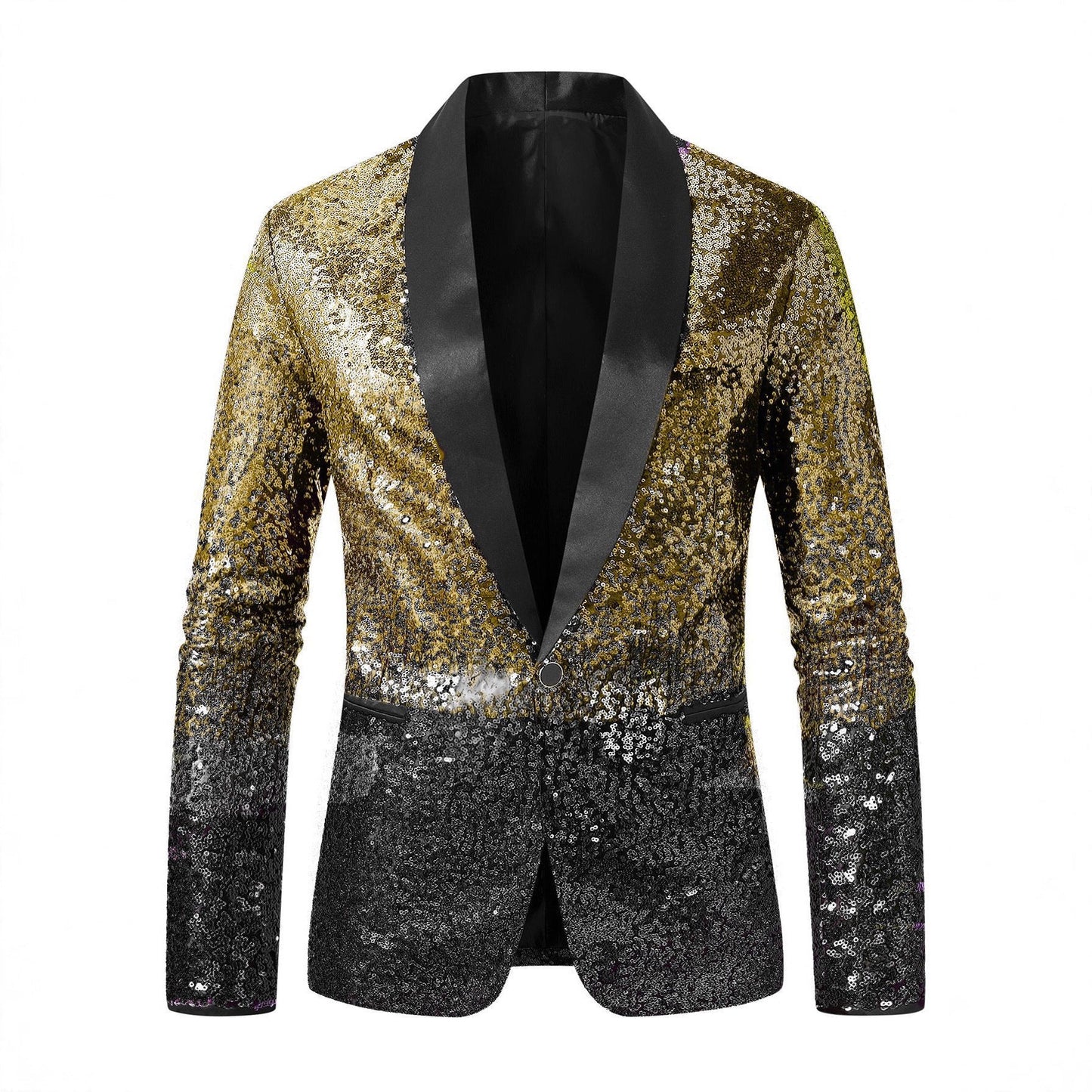 Glitzernder Herren Blazer Paillettenjacke Party