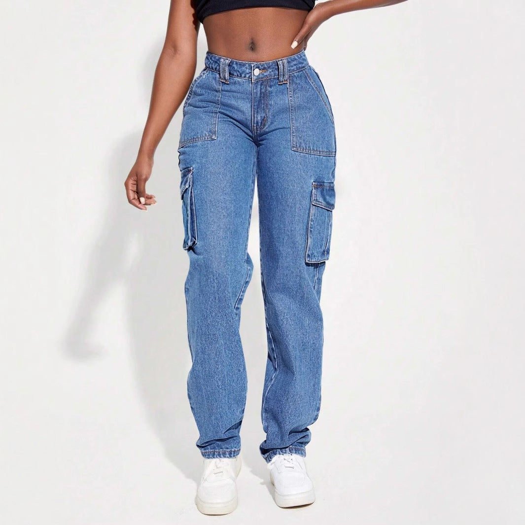 Damen Cargo-Hose Modern Bequem Berlin-Stil - BerlinGlamour