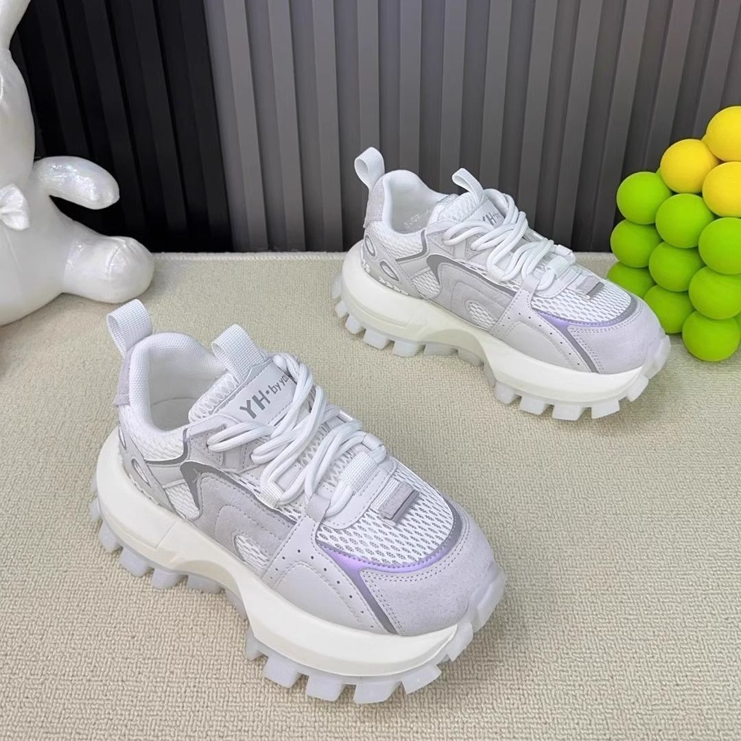 Damen Sneaker Chunky Bequem atmungsaktiv Rutschfest