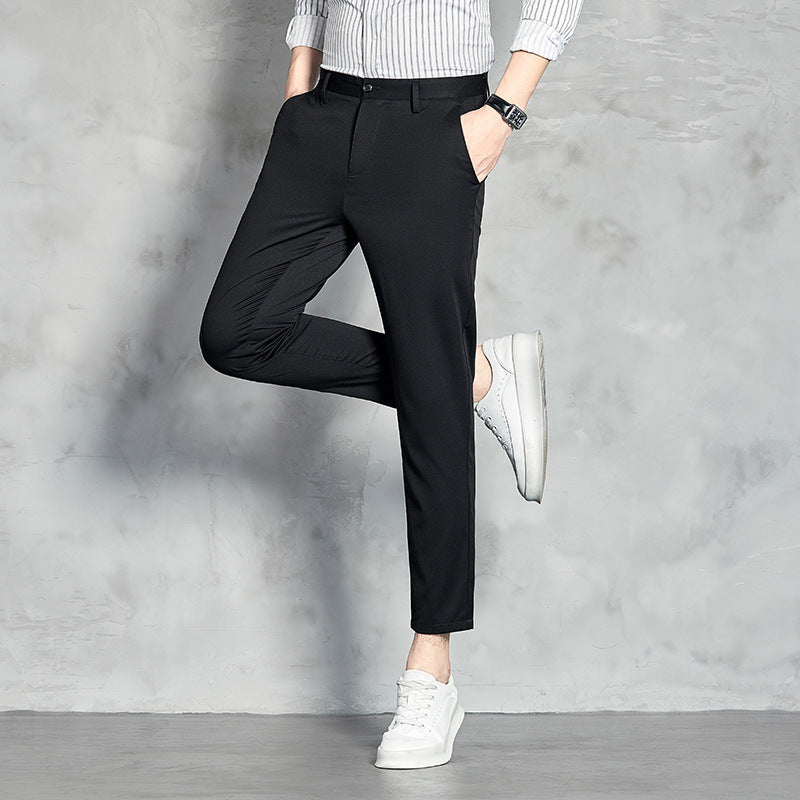 Herren Chino-Hose Bequem Slim Fit