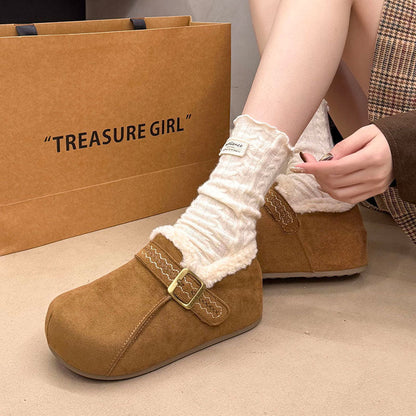 Damen Clogs Fleece gefüttert Warme Hausschuhe