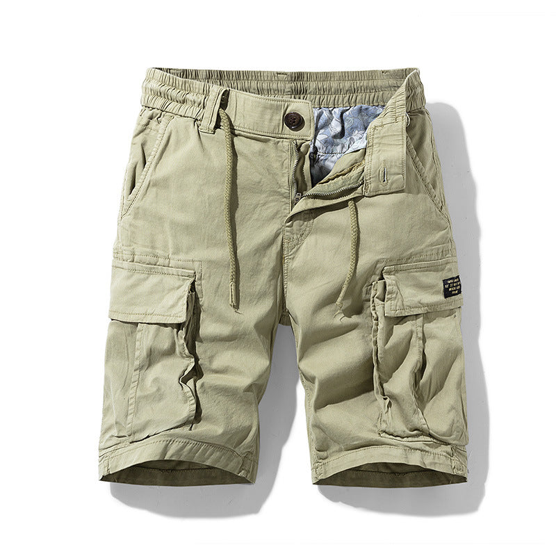 Herren Cargoshorts Urban Style mit Taschen und Verstellbaren Bund