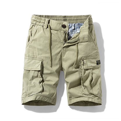 Herren Cargoshorts Urban Style mit Taschen und Verstellbaren Bund