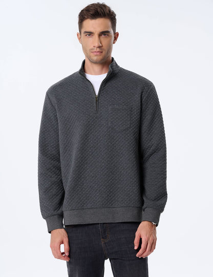 Herren Pullover Stepp mit V-Ausschnitt Modern