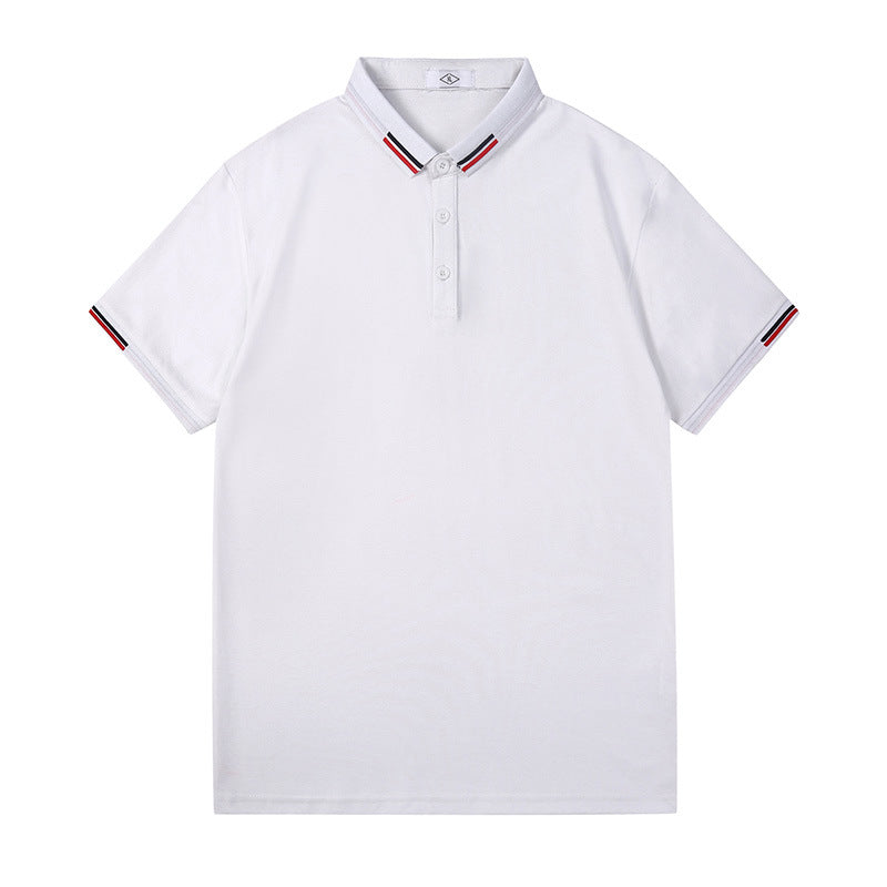 Herren Polo-Shirt Kontrastkragen Modern Sportlich