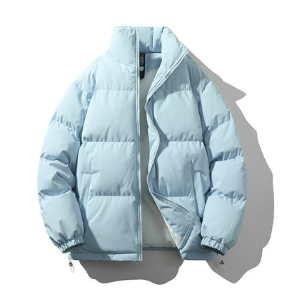Herren Pufferjacke Isoliert Warm Hochkragen Modern