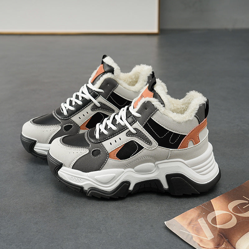 Damen Sneaker High-Top Weich Komfortabel Rutschfest