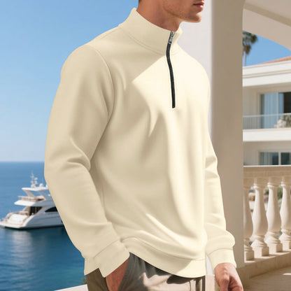 Herren Sportpullover atmungsaktiv mit Reißverschluss Modern