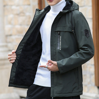 Herren Winterjacke Wetterfest Isoliert Mit Weichem Futter