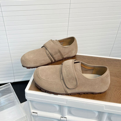 Damen Slipper Bequem Klettverschluss Warm