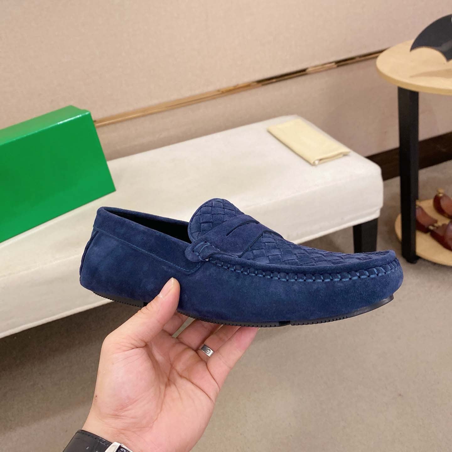 Damen Mokassin Geflochtene Schuhe Bequem Sommer - BerlinGlamour