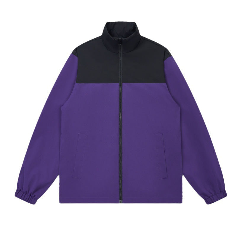 Herren Outdoor Jacke Sportlich Elastisch Mit Hochem Kragen