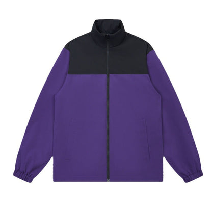 Herren Outdoor Jacke Sportlich Elastisch Mit Hochem Kragen