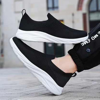 Damen Laufschuhe Atmungsaktiv Leicht Slip-On Sneaker