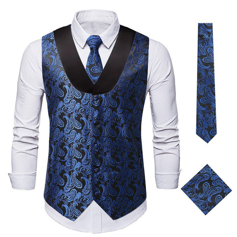 Herren Weste Leder Modern Schwarz - BerlinGlamour
