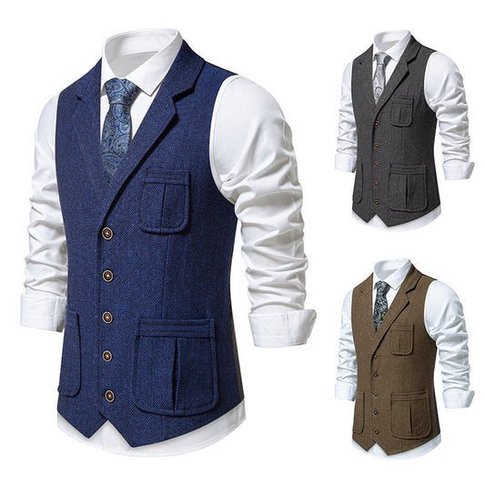 Herren Weste Modern Karomuster Elegante Herrenbekleidung - BerlinGlamour