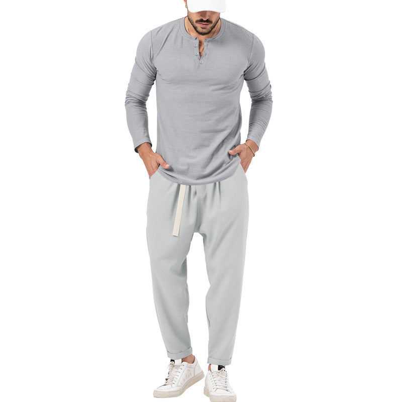Herren Jogginganzug Bequem Langarmshirt und Hose