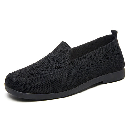 Damen Strick-Slipper Bequem Elastisch Rutschfest