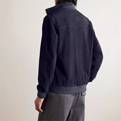 Herren Übergangsjacke Modern mit Hochkragen und Taschen