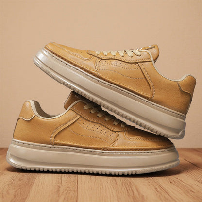 Damen Sneaker Hochwertig Leder Weich Laufsohle Damen Schuhe
