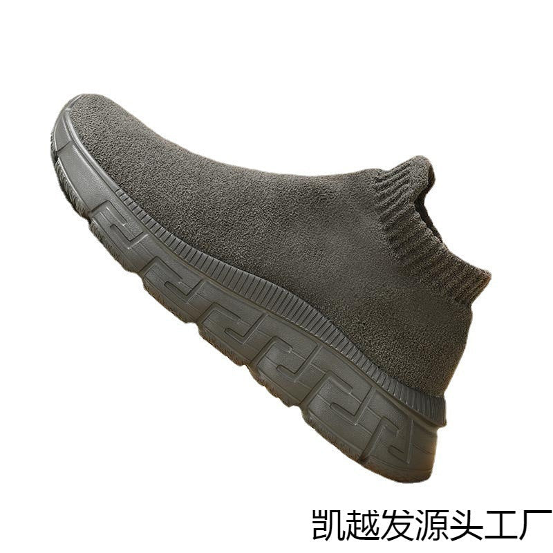 Damen Sneaker Bequem Stretch Weite Passform Hochhackig - BerlinGlamour