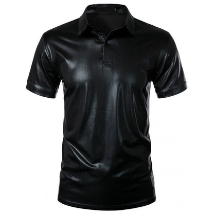 Herren Sport Polo-Shirt atmungsaktiv Glänzend Modern