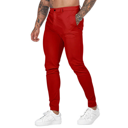 Herren Chinos Slim Fit Elastisch Bequem