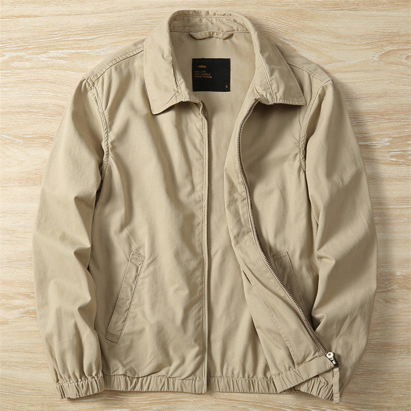 Herren Outdoorjacke Leicht Praktisch Stehkragen Funktionell - BerlinGlamour
