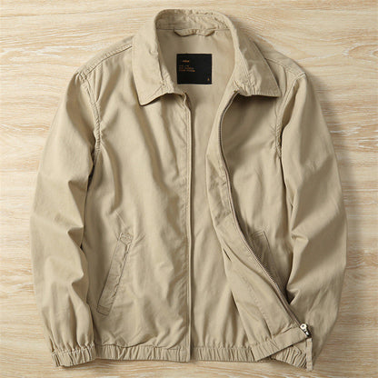 Herren Outdoorjacke Leicht Praktisch Stehkragen Funktionell - BerlinGlamour