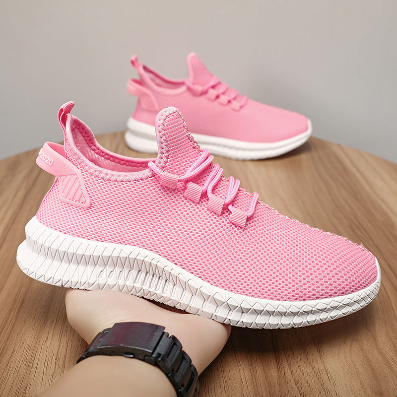 Damen Sneaker Leicht Atmungsaktiv Mesh Laufschuhe Sport