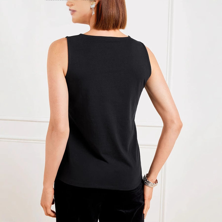 Funktionsbluse Damen Glitzer Pailletten Top Modern