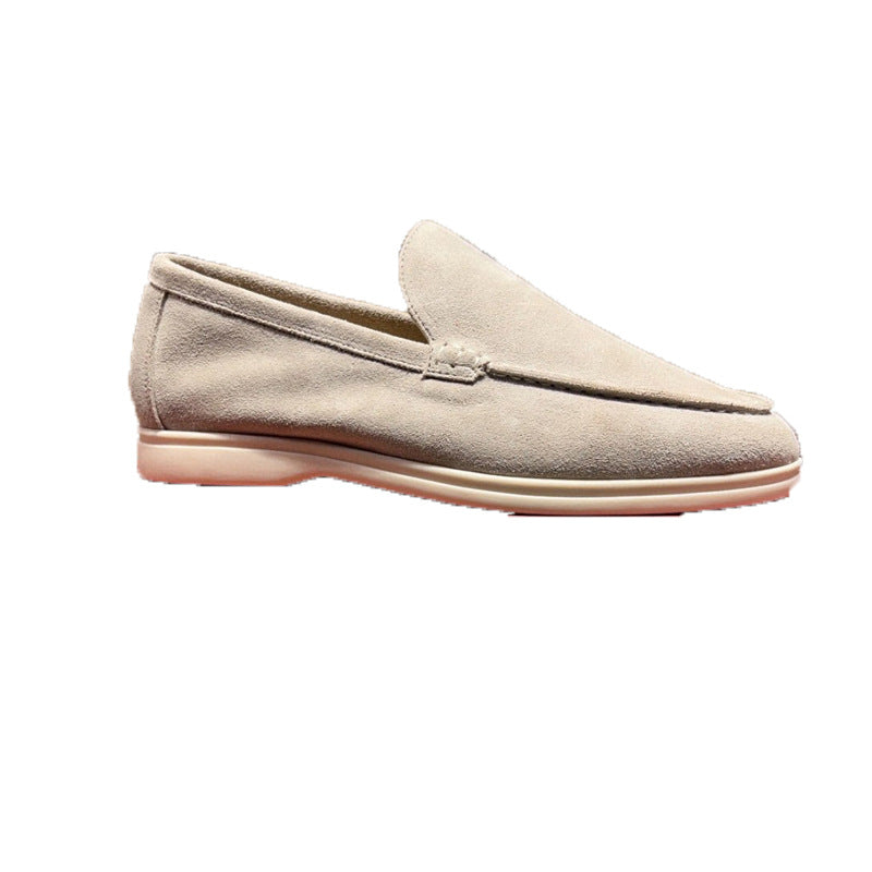 Damen Mokassin Weiches Wildleder Bequame Innensohle