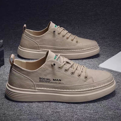 Herren Sneaker Leder Obermaterial Weich und Dämpfend - BerlinGlamour
