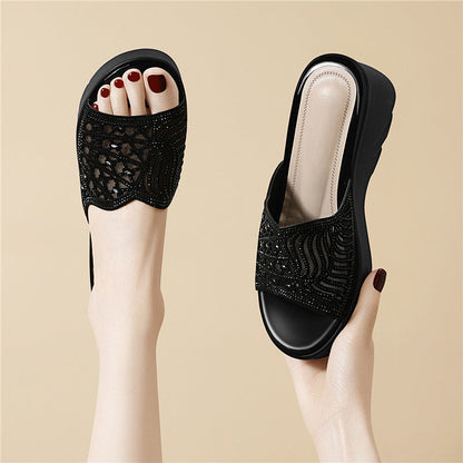Damen Mules Komfortabel Elegante Schuhe
