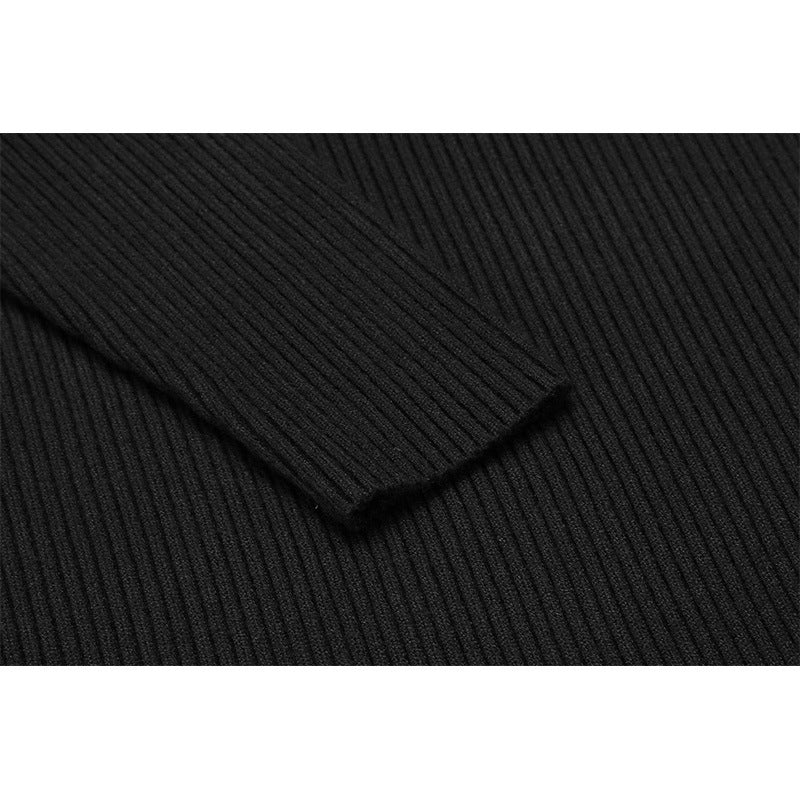 Herren Stehkragenpullover Feinripp Optik Elegant