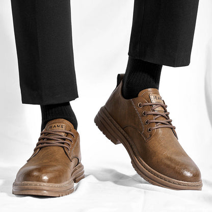 Damen Schnürschuhe Robust Leder Schuhe Heidi Stil