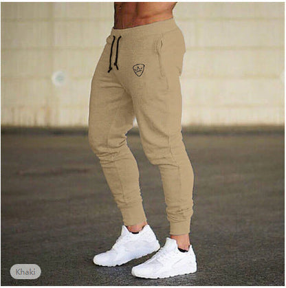 Herren Jogginghose Slim Fit Elastisch Schwarz