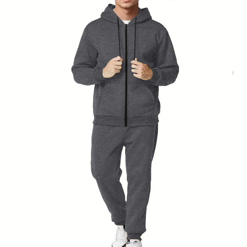 Herren Jogginganzug Sportlich Bequem Mit Kapuze