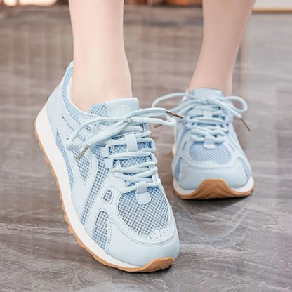 Damen Laufschuhe Sportlich Mesh Atmungsaktiv mit Rutschfester Sohle
