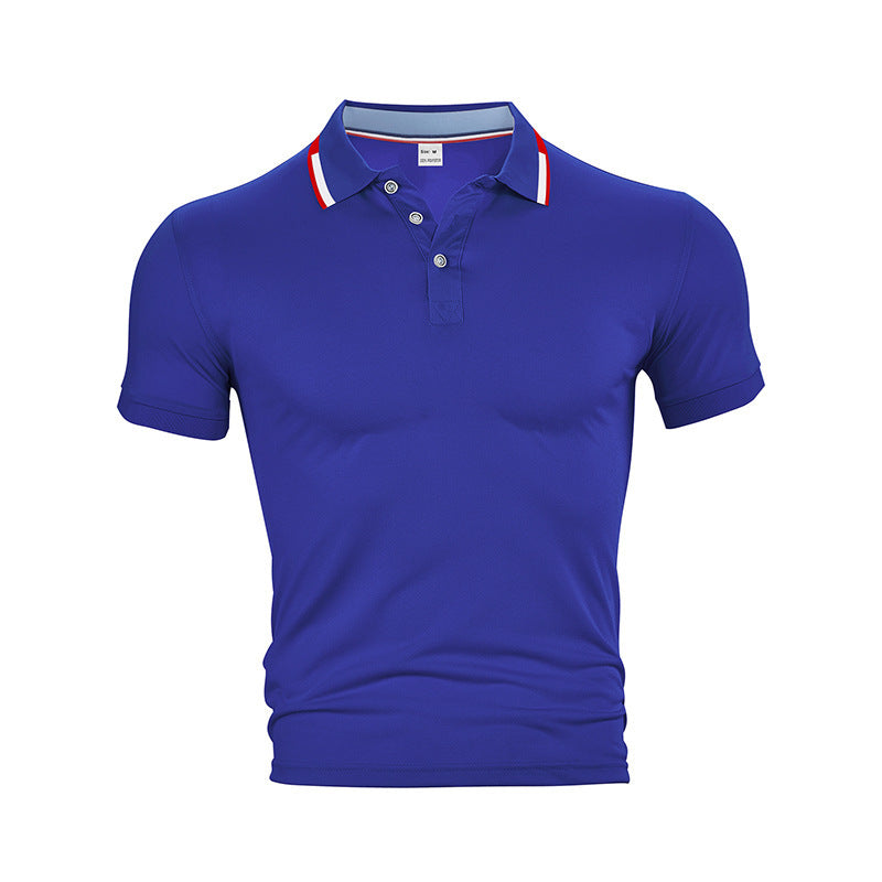 Herren Polohemd Modern Kragen Kontrastfarben Elegent