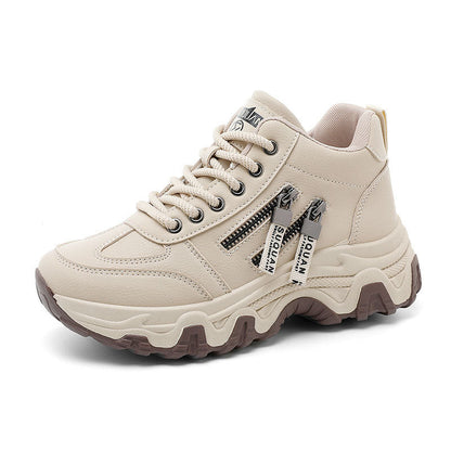 Damen Sneaker High-Top Sportlich Bequem Laufschuhe