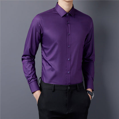 Elegantes Herren Langarmhemd Slim Fit Modern