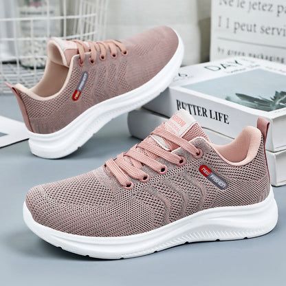 Damen Sportschuhe Atmungsaktiv Strickdesign Sneaker - BerlinGlamour