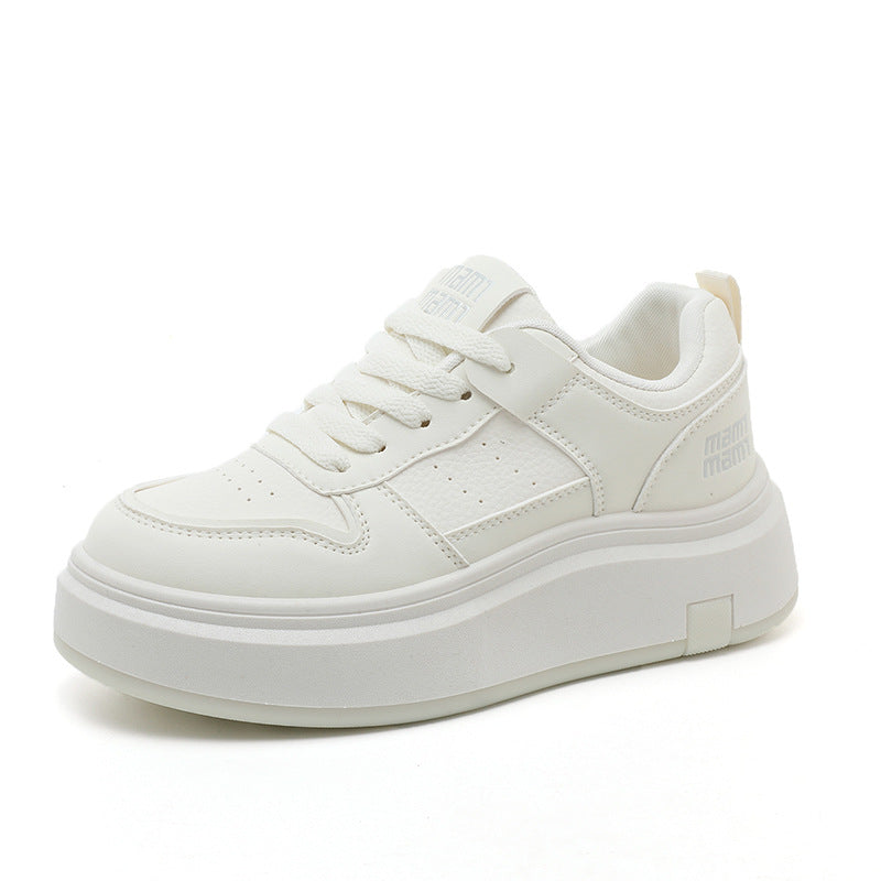 Damen Sneaker Bequem Chunky Atmungsaktiv Weiß - BerlinGlamour
