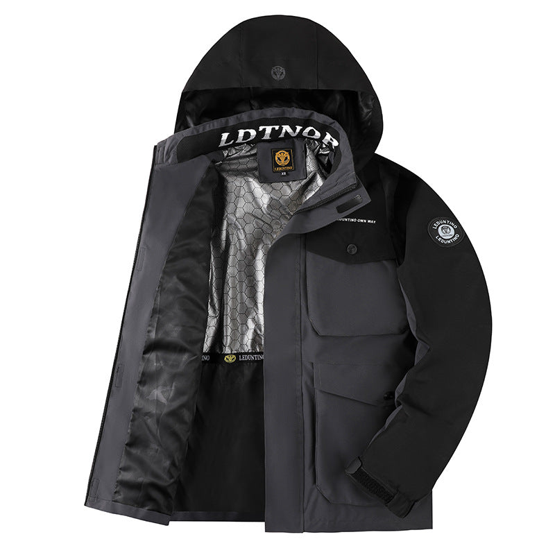 Herren Outdoor-Jacke Wasserabweisend Funktionell
