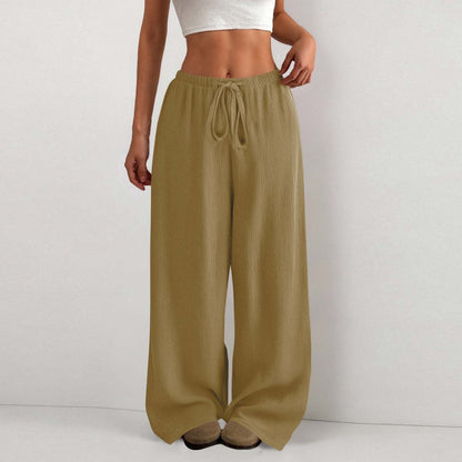 Damen Sommerhose Leicht Bequem Gummizug elastisch