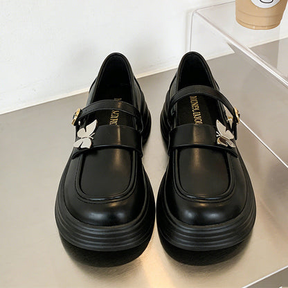 Damen Loafer Schuhe Elegante Blumen Detail