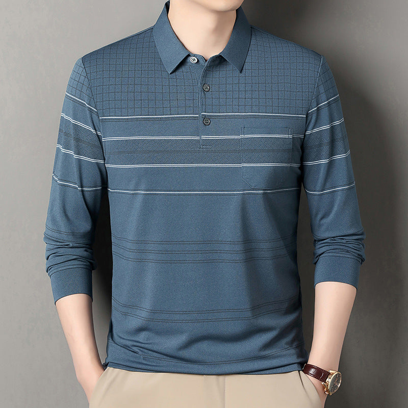 Herren Poloshirt Elegant Strukturiert Komfortabel